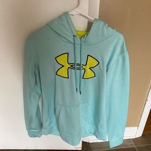 Teal hoodie. Size: Large